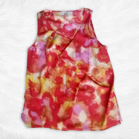 New Ann Taylor LOFT Floral Ruffle Blouse - Picture 2 of 4